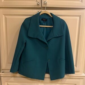 Talbots teal Jackie fit blazer